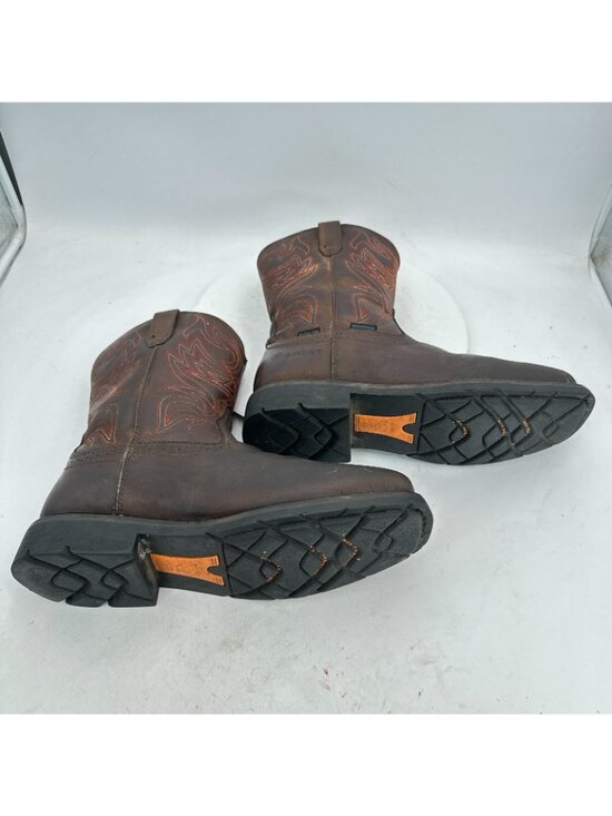 Ariat Sierra Delta Men Size 10.5D Brown Leather Steel Toe Waterproof Work Boot main image 9
